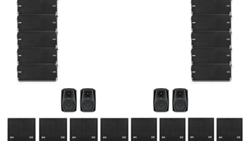 DVA Line Array Set FLY12T-8B-4L