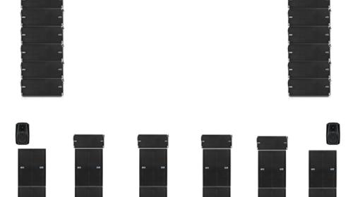 DVA Line Array Set FLY18T-12B-2L