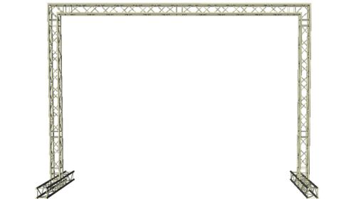 LED Wand Support Tor 4,5 x 4,3m
