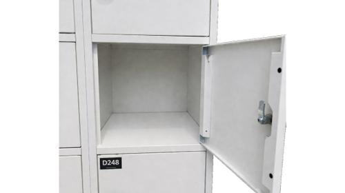 Schließfachschrank - 10 Fach Weiß – Garderobenständer