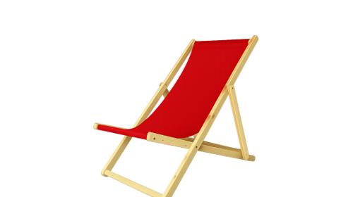 Strandstuhl Rot – Mietstuhl, Eventstuhl, Veranstaltungsstuhl, Sitzmöbel