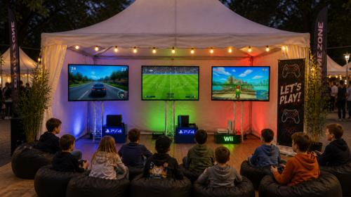 Kids Play Gaming Zone SET – Eventattraktion, Aktionsgerät, Unterhaltungsmodul, weitere Eventmodule