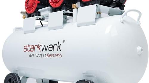 Flüsterkompressor Kompressor Luftdruckkompressor Ölfrei 230 Volt Druckluftkompressor 10 Bar 100 L