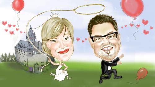 Schnellzeichner Karikaturist - Karikaturen digital oder Kohlezeichnung -in jedem Fall einzigartig!