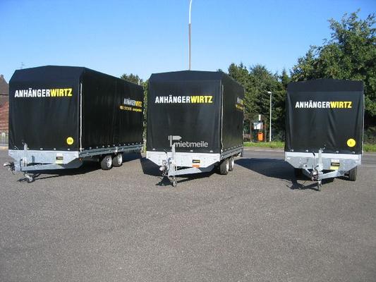 Planenanhänger mieten & vermieten - Planenanhänger Pritsche 4m in Grevenbroich