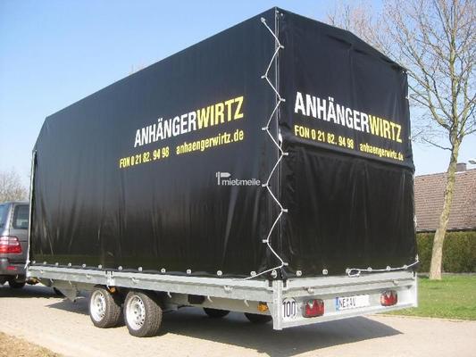 Planenanhänger mieten & vermieten - Planenanhänger Pritsche 5m 2.700kg in Grevenbroich