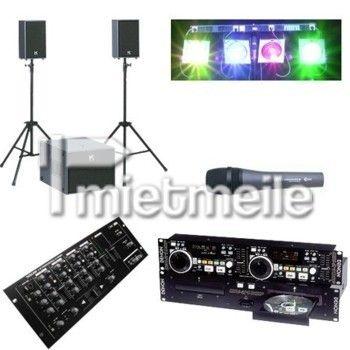 Musikanlage mieten & vermieten - Party komplett Set 80 Pers. in Hüllhorst