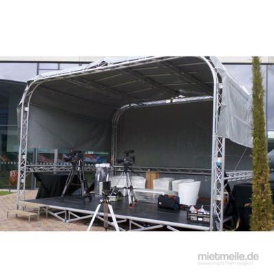 Tontechnik mieten & vermieten - Mobile Bühne und Bühnentechnik, Veranstaltungsbühne, Bühnendach “Mini Stage” 3,00 x 3,50 m in Remchingen