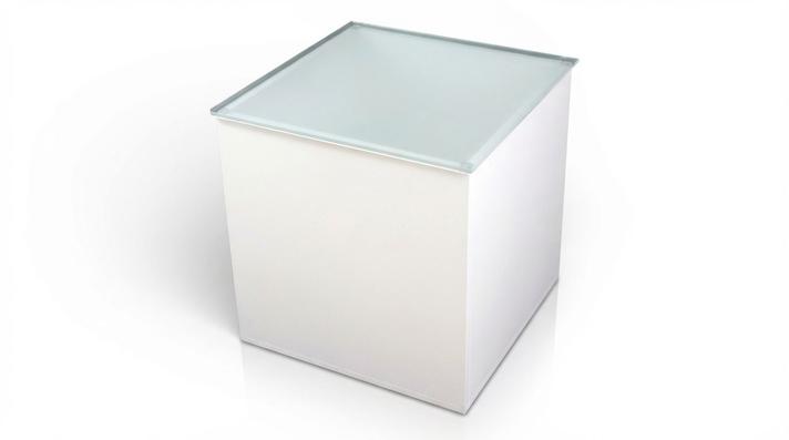 Tische mieten & vermieten - LED Loungetisch mieten – Beleuchteter Beistelltisch (Akkubetrieb) mit Glasplatte in Wuppertal