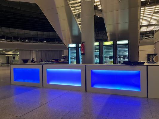 Bar Theke mieten & vermieten - LED Bar mieten – Modulare Leuchttheke mit Farbwechsel & Fernbedienung in Wuppertal