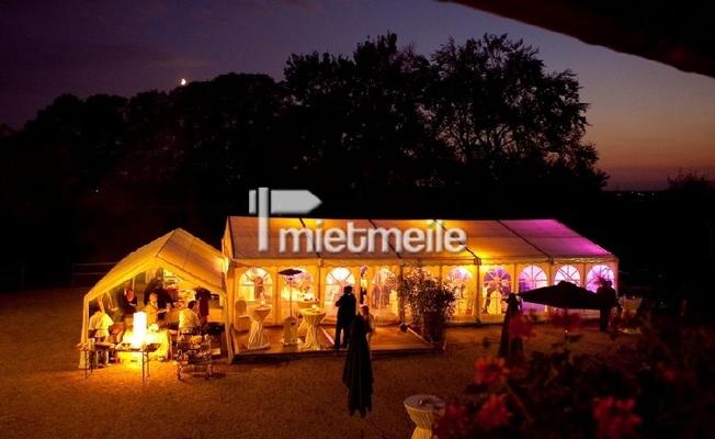 Partyzelte mieten & vermieten - Partyzelte und Festzelte, weiß oder gelb-weiß in Korschenbroich