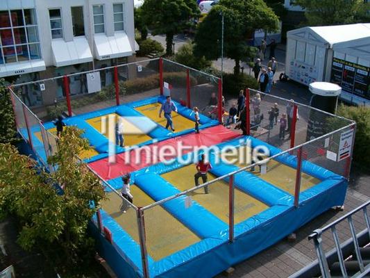 Trampoline mieten & vermieten - 6Feld Riesen Trampolinanlage, Riesentrampolin in Mittenwalde
