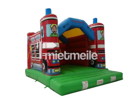 Hüpfburg mieten & vermieten - Profi Hüpfburg "Feuerwehrmann Luke" mit Dach 4x5 m in Dresden