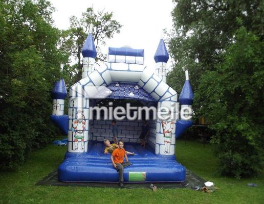 Hüpfburg mieten & vermieten - Ritterburg blau/weiss , 4 x 5 m in Satow