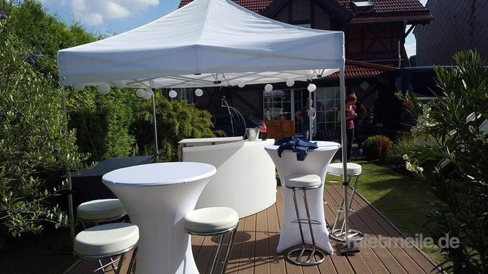 Stühle mieten & vermieten - Barhocker in weißem Leder in Leinefelde