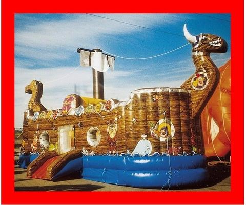 Großspielgeräte mieten & vermieten - Piratenschiff im Wikingerschiff-Look mit Seegang. in Dinslaken