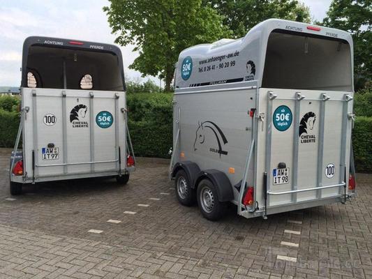 Pferdeanhänger mieten & vermieten - Pferdeanhänger mit Frontausstieg Cheval + 100km/h in Bad Neuenahr-Ahrweiler
