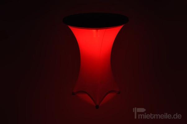 Stehtische mieten & vermieten - LED Stehtisch - beleuchteter Bistrotisch in Hochheim am Main