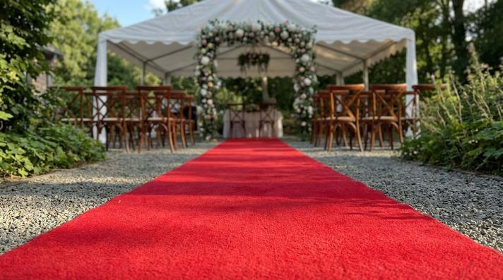 Teppiche mieten & vermieten - Roter Teppich mieten (1x10m) – VIP-Teppich für Events & Empfänge inkl. Reinigung in Wuppertal