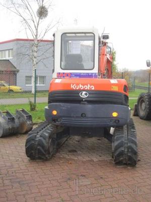 Minibagger mieten & vermieten - Kubota U 45 Kurzheckbagger in Salzgitter Engelnstedt
