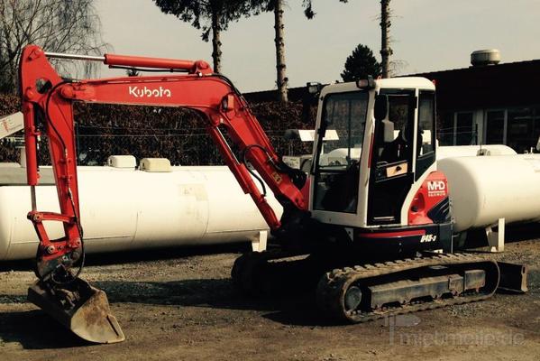 Minibagger mieten & vermieten - Kubota U 45 Kurzheckbagger in Salzgitter Engelnstedt