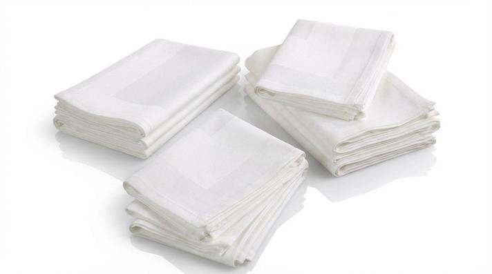 Tischdecken mieten & vermieten - Tischdecke weiß mieten (130×220 cm) – Damast-Qualität für Festtafeln in Wuppertal