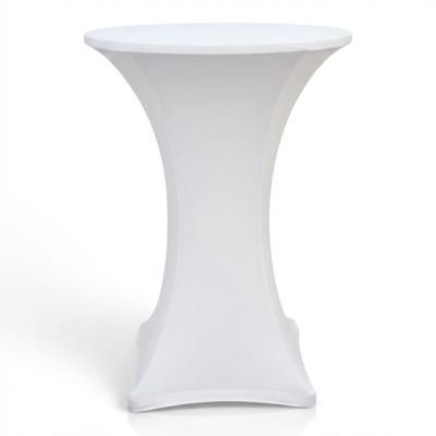 Stehtische mieten & vermieten - Stehtisch mit Stretch-Husse mieten (Ø 80 cm) – Weiß, Schwarz oder Rot inkl. Reinigung in Wuppertal