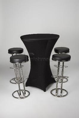 Stühle mieten & vermieten - Barhocker | Sitzhocker | schwarzes Kunstleder | Z- in Hochheim am Main