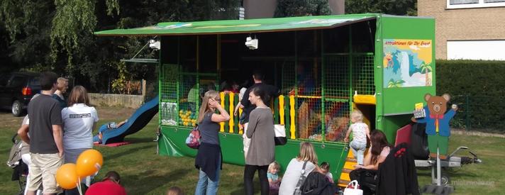 Kletterwand mieten & vermieten - Dschungel-Spielmobil mieten in Ense