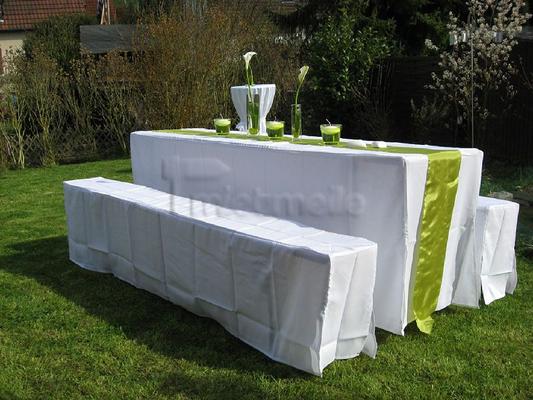 Hussen Bierzeltgarnitur mieten & vermieten - Biertischhussen Set- 3teilig- 70cm in Weinsberg