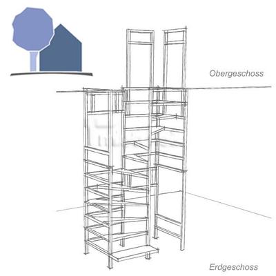Gerüst mieten & vermieten - Wir vermieten Bautreppen, Bautreppe mieten in Dermbach