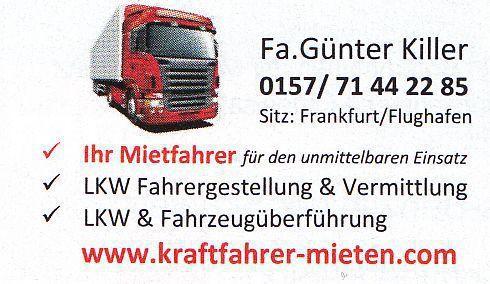 LKW Fahrer mieten & vermieten - Herr in Frankfurt am Main