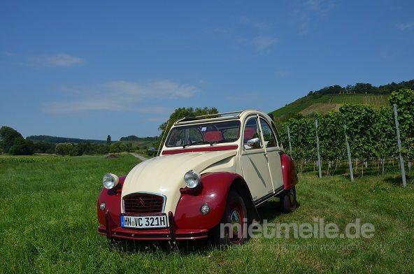 Oldtimer mieten & vermieten - Citroen 2cv die Ente selbst fahren in Brackenheim