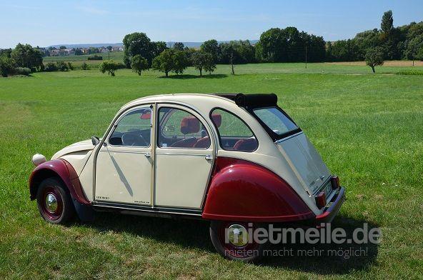 Oldtimer mieten & vermieten - Citroen 2cv die Ente selbst fahren in Brackenheim