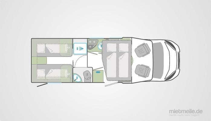 Wohnmobile mieten & vermieten - Wohnmobil Weinsberg CaraLoft 700 MEH zu vermieten in Plößberg