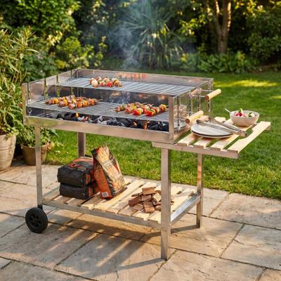Grill & Ofen mieten & vermieten - Großer Holzkohle-Grill mieten (ca. 120 cm breit) – Perfekter Grill für Events & Partys in Wuppertal