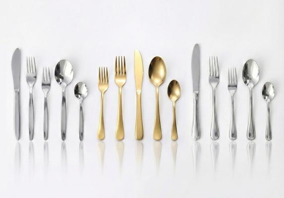 Besteck mieten & vermieten - Menübesteck mieten – 3 Design-Linien: Standard, Gold & Silber Monte Carlo in Wuppertal