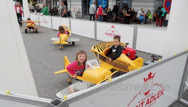 Funcars mieten & vermieten - Kart, Tretcars, Tretautos, Kinderflugzeuge Kinderbaustelle Parcours verleih, mieten in Göppingen