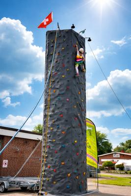 Kletterwand mieten & vermieten - Drei-Wege-Kletterberg - THE ROCK - CO 2 neutral - green event modul in Bramsche