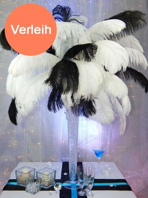 Tischdekoration mieten & vermieten - Straußenfeder in Vase in Hamm