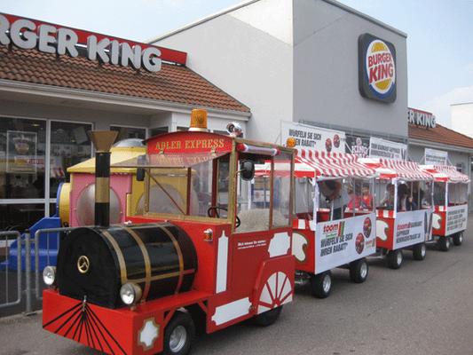 Eisenbahn mieten & vermieten - Bimmelbahn, Wegebahn, Eisenbahn verleih in Göppingen