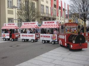 Eisenbahn mieten & vermieten - Bimmelbahn, Wegebahn, Eisenbahn verleih in Göppingen