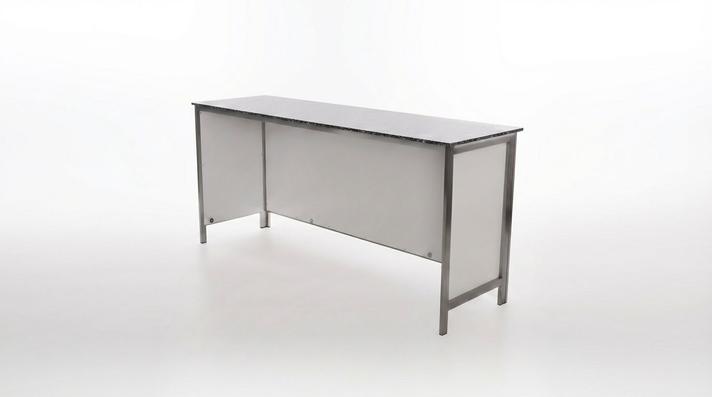 Bar Theke mieten & vermieten - Profi Klapptheke mieten (200 cm) – Mobile Naßtheke aus Edelstahl für Events in Wuppertal