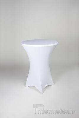 Stehtischhussen mieten & vermieten - Stehtischhusse - 80cm -weiß in Hochheim am Main