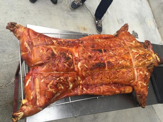 Catering mieten & vermieten - Spanferkel frisch gegrillt Kistensau Kistenbraten Spanferkelgrill in Leipzig