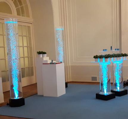 Fackeln & Feuereffekte mieten & vermieten - Wasserstehtisch Stehtisch Wassersäule in Krefeld
