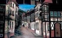 Kulissen mieten & vermieten - Hintergasse Kulisse, Hintergasse, Gasse, Kulisse, Altstadt, Fachwerk, Straße, Fachwerkhaus, Dekoration, Veranstaltung in Kamp-Bornhofen