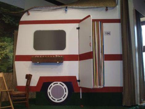 Kulissen mieten & vermieten - Wohnwagen Attrappen, Wohnwagen, Camping, Campen, Camper, Wohnmobil, Campingplatz, Dekoration, Event, Messe in Kamp-Bornhofen