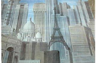 Kulissen mieten & vermieten - Skyline von Paris Kulisse, Paris, Kulisse, Arc de Triomphe, Triumphbogen, französisch, Eiffelturm, Skyline, France in Kamp-Bornhofen