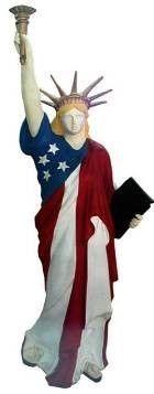 Requisiten mieten & vermieten - Amerika Liberty Figur, USA, Nationalfarben, Amerika, Liberty, Freiheitsstatue, Unabhängigkeit, New York, Wahrzeichen in Kamp-Bornhofen